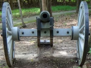 Revolutionary War large iron ship spike recovered at Fort