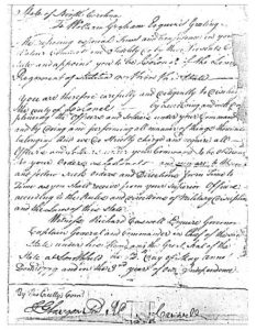 Photo of an old handwritten document