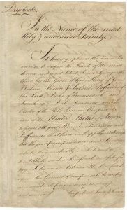 An old handwritten document